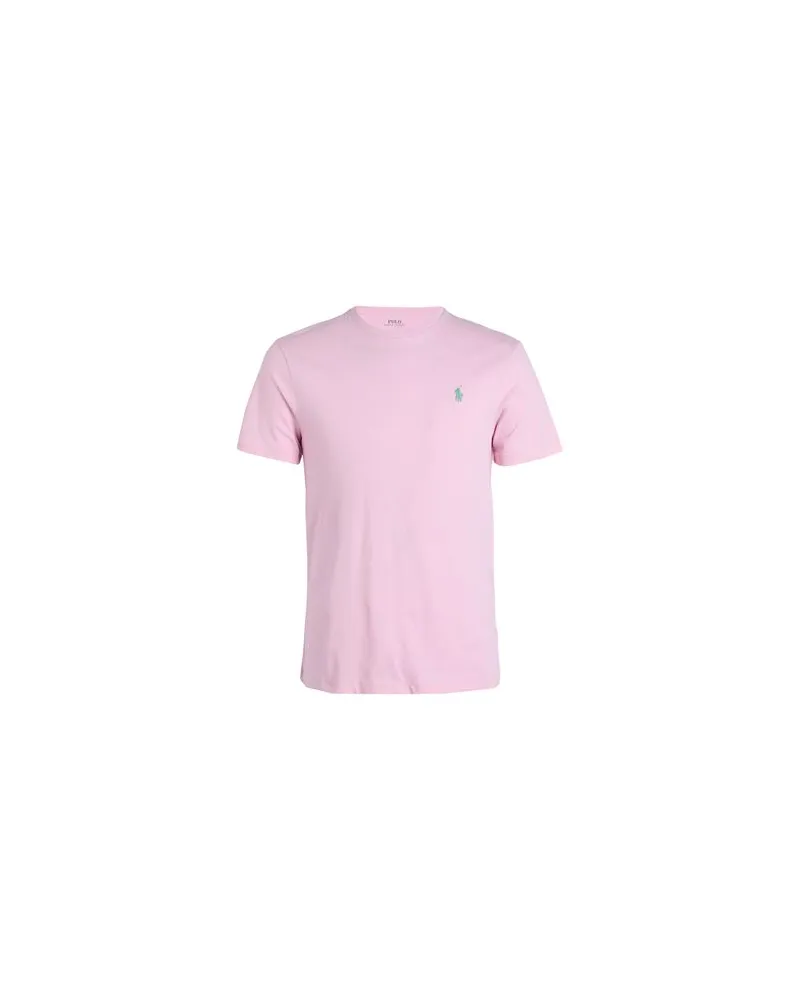 Ralph Lauren CUSTOM SLIM FIT JERSEY CREWNECK T-SHIRT  - TOPS - T-shirtsauf YOOX.COM Hellrosa