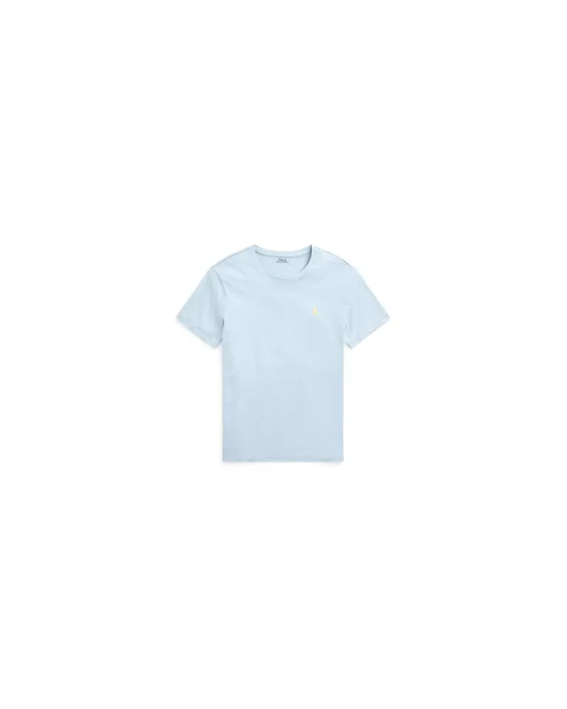 Ralph Lauren CUSTOM SLIM FIT JERSEY CREWNECK T-SHIRT  - TOPS - T-shirtsauf YOOX.COM Himmelblau
