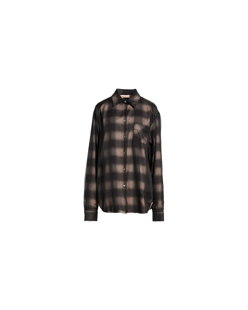 N° 21 TOPS - Hemdenauf YOOX.COM Braun