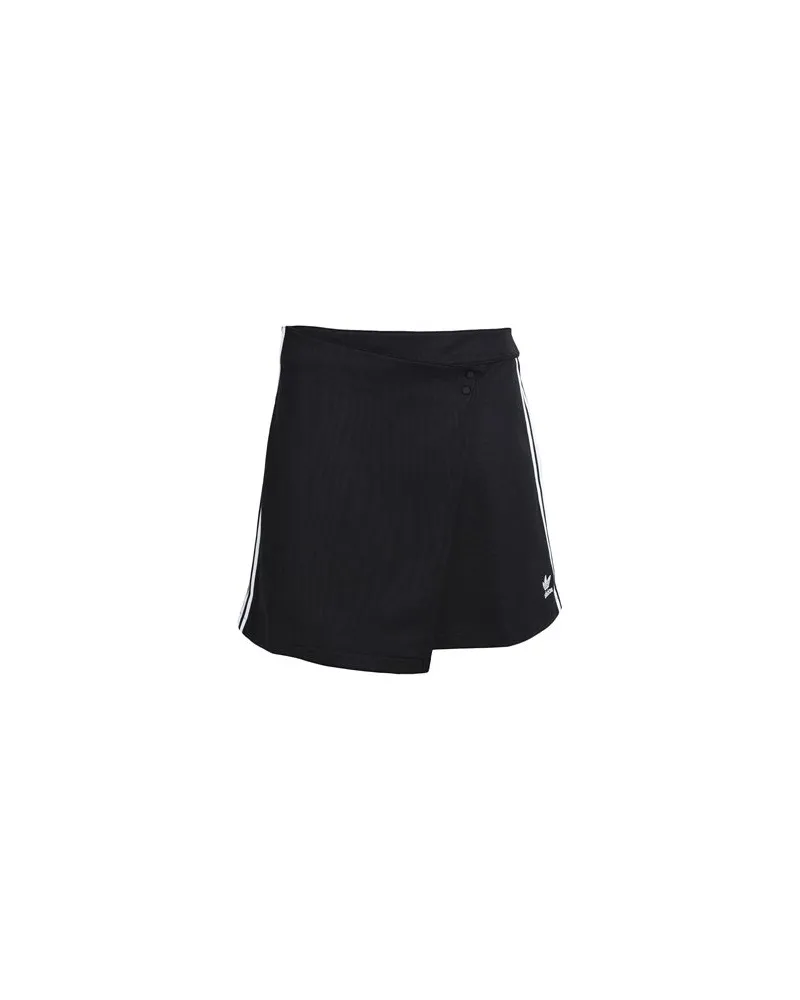 adidas ADICOLOR CLASSICS 3 STRIPES SHORT WRAPPING SKIRT  - HOSEN & RÖCKE - Miniröckeauf YOOX.COM Schwarz