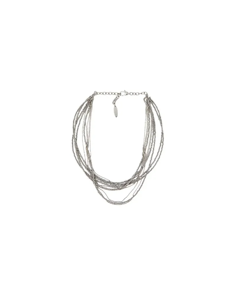Brunello Cucinelli SCHMUCK und UHREN - Halskettenauf YOOX.COM Silber