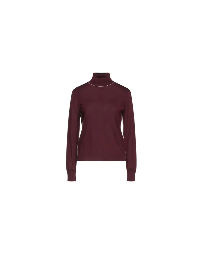 Maison Margiela STRICKWAREN - Rollkragenpulloverauf YOOX.COM Bordeaux