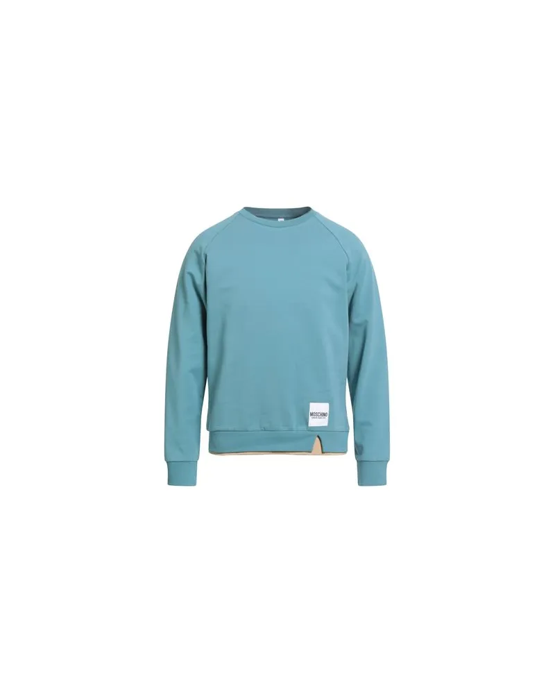 Moschino TOPS - Sweatshirtsauf YOOX.COM Taubenblau