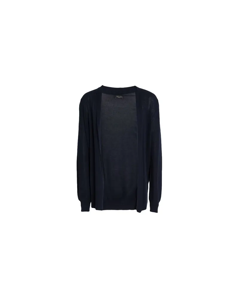 Roberto Collina STRICKWAREN - Strickjackenauf YOOX.COM Nachtblau