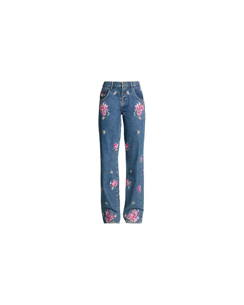 Blumarine HOSEN & RÖCKE - Jeanshosenauf YOOX.COM Blau