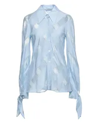 Stella McCartney Hemd Himmelblau