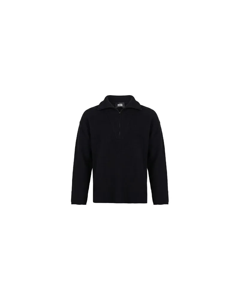 Alpha Studio STRICKWAREN - Strickjackenauf YOOX.COM Schwarz