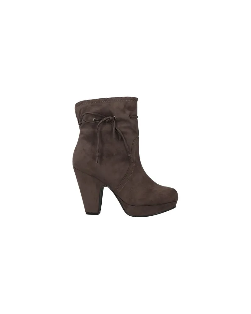 CAFèNOIR  SCHUHE - Stiefelettenauf YOOX.COM Braungrau