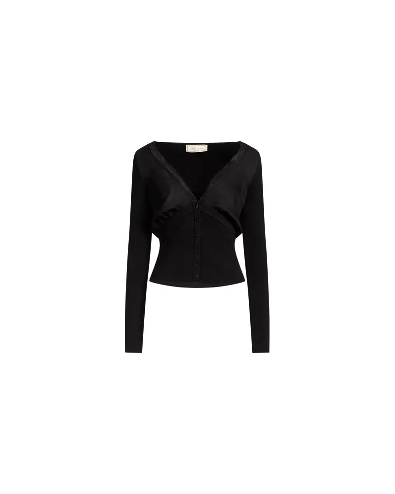 Blumarine STRICKWAREN - Strickjackenauf YOOX.COM Schwarz