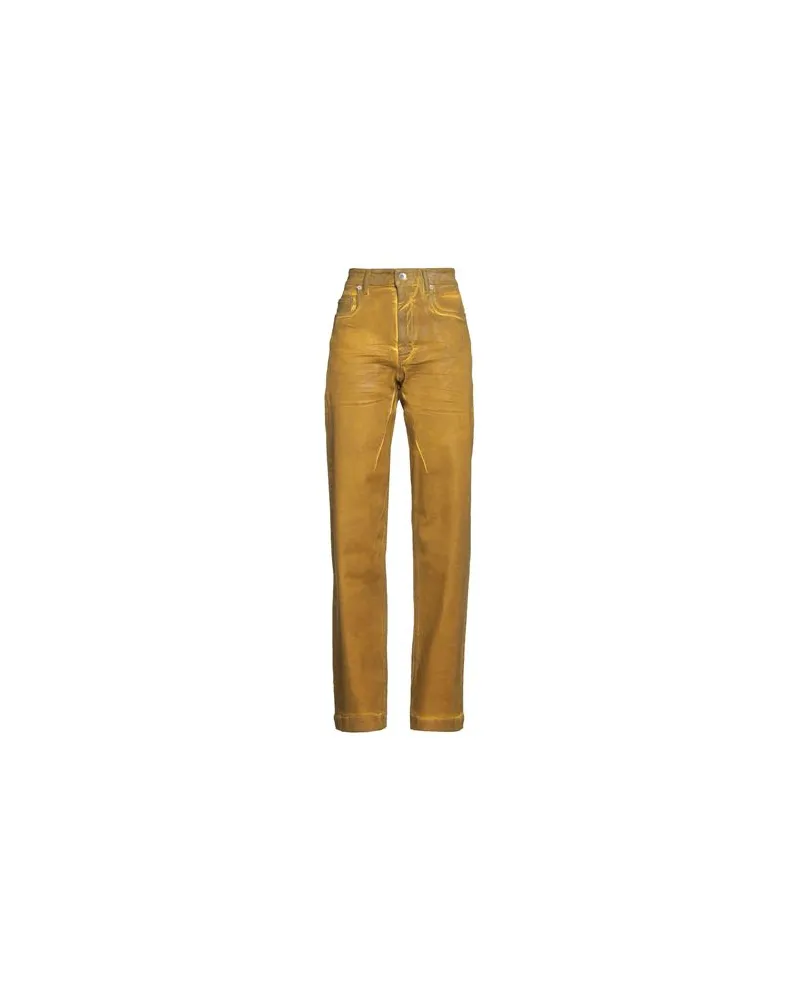 DRKSHDW by Rick Owens HOSEN & RÖCKE - Jeanshosenauf YOOX.COM Senf