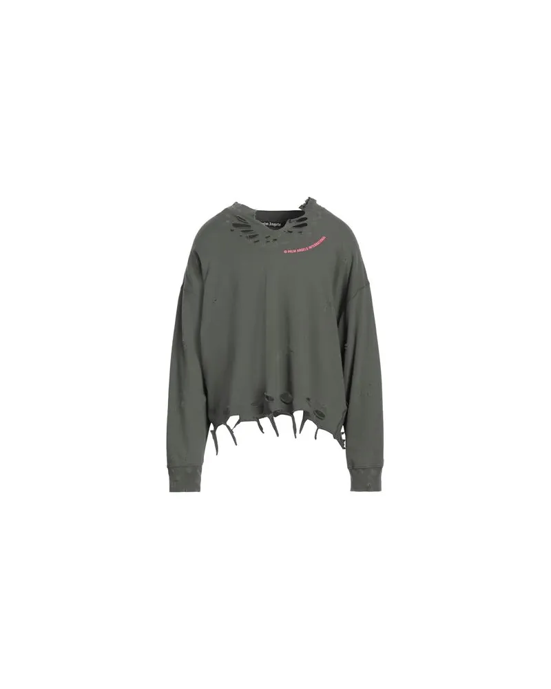 Palm Angels TOPS - Sweatshirtsauf YOOX.COM Militärgrün