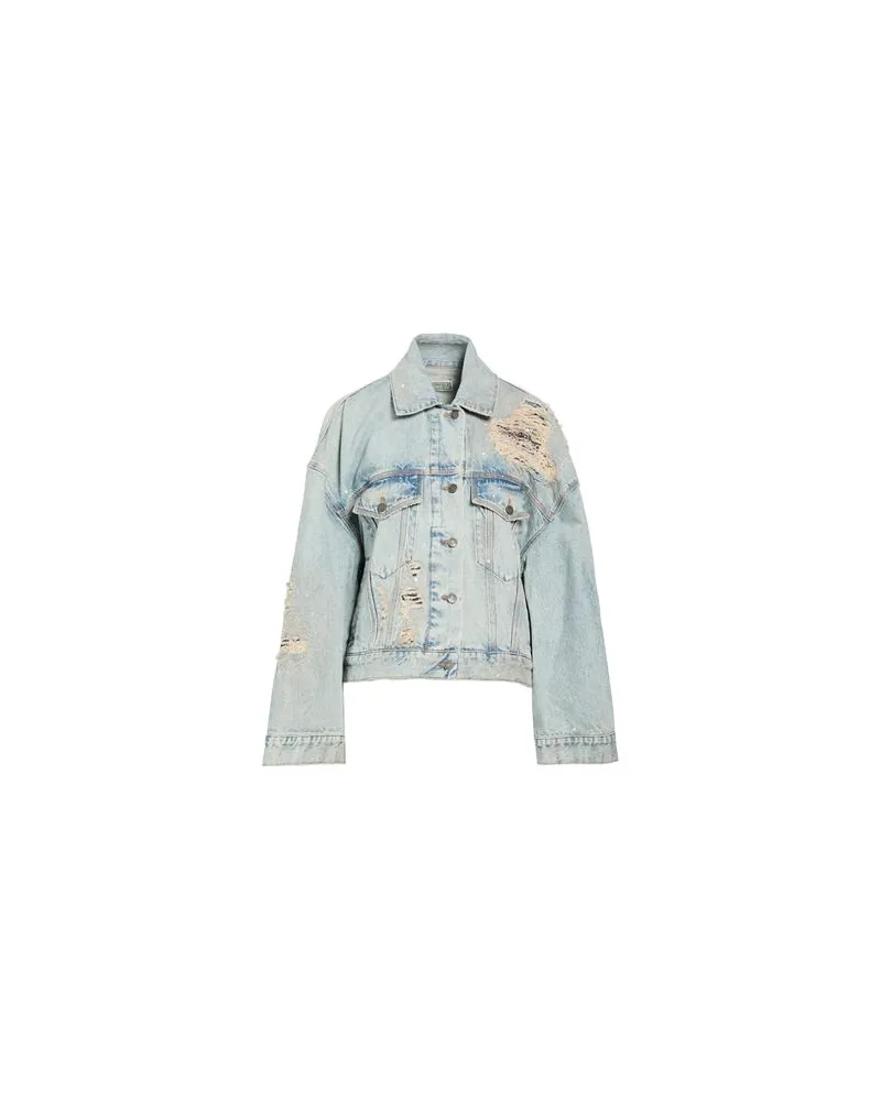 Guess JACKEN & MÄNTEL - Jeansjacken/Mäntelauf YOOX.COM Blau