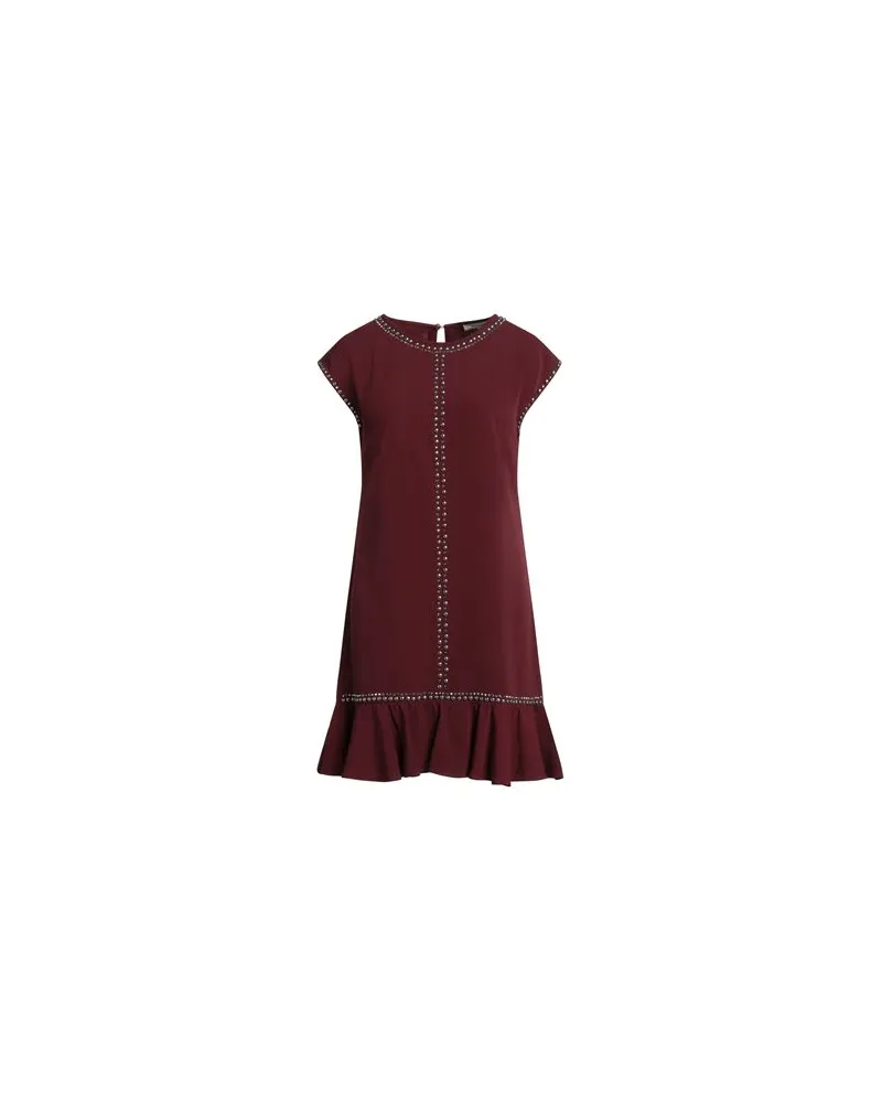 KORALLINE KLEIDER - Mini-Kleiderauf YOOX.COM Bordeaux