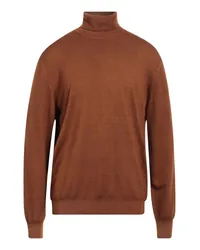 Filippo de Laurentiis Rollkragenpullover Braun