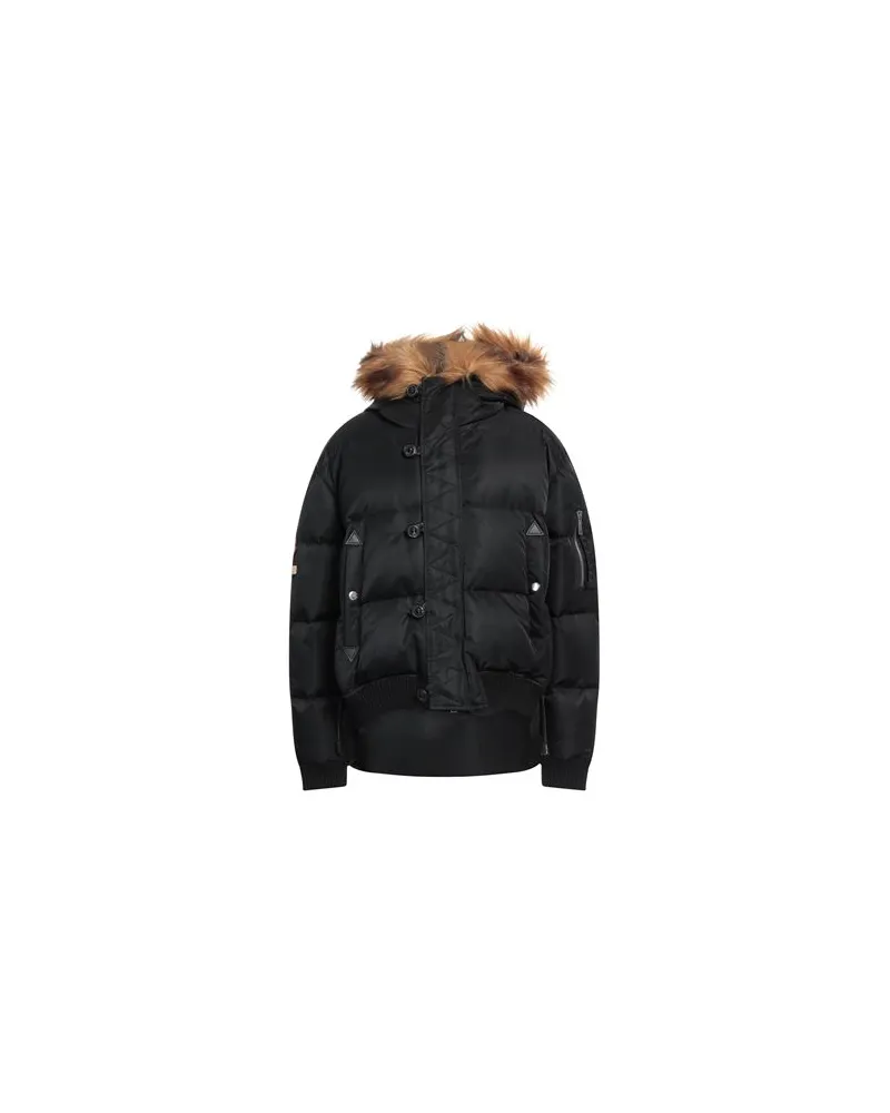 Dsquared2 JACKEN & MÄNTEL - Pufferjacken & Daunenjackenauf YOOX.COM Schwarz