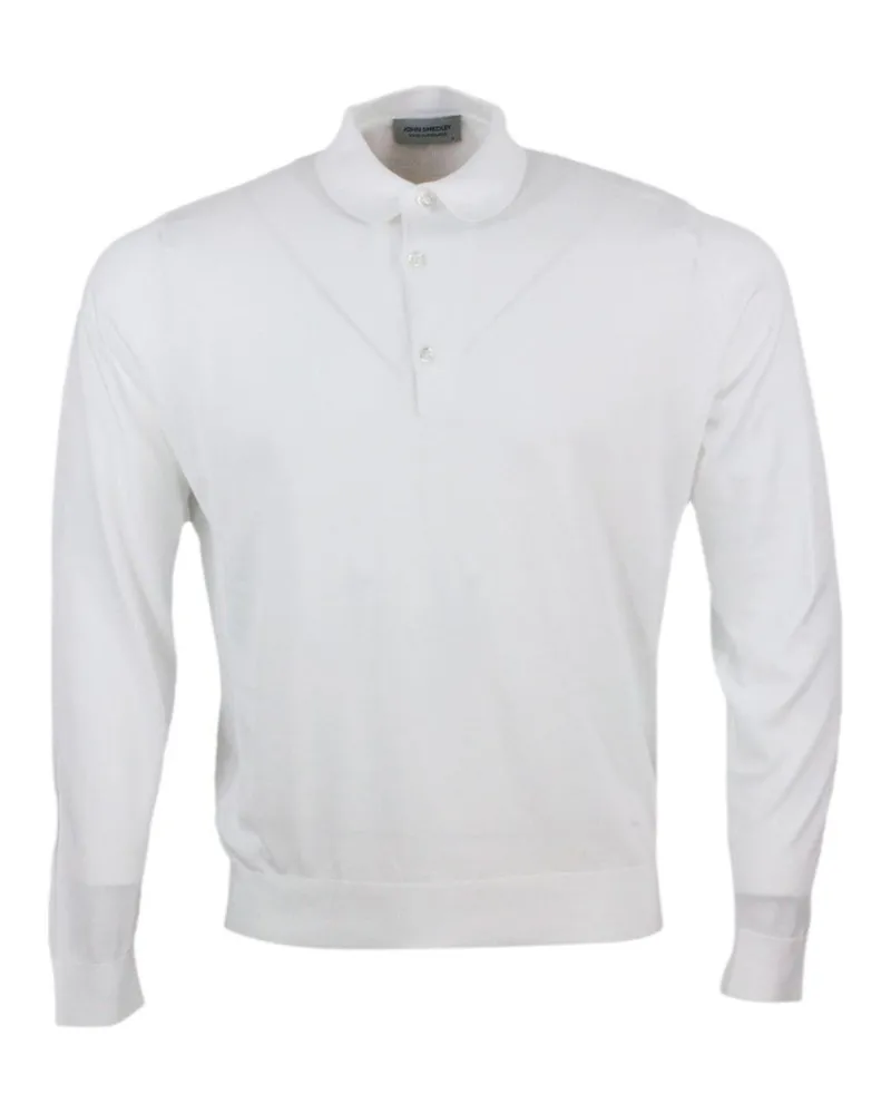 John Smedley Poloshirt Weiß