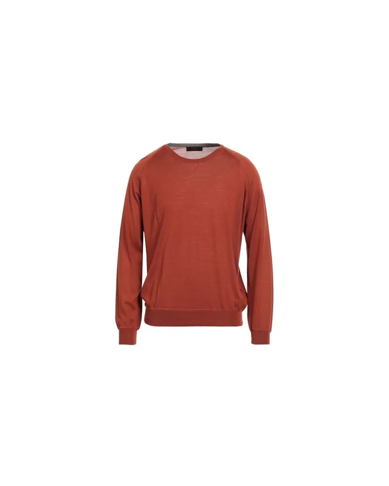 MOORER STRICKWAREN - Pulloverauf YOOX.COM Rostrot