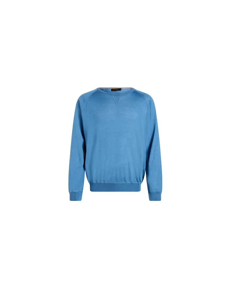 MOORER STRICKWAREN - Pulloverauf YOOX.COM Azurblau