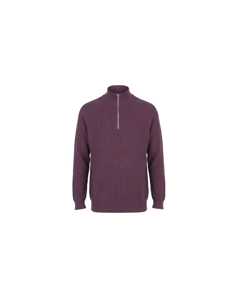 Brunello Cucinelli STRICKWAREN - Rollkragenpulloverauf YOOX.COM Pflaume