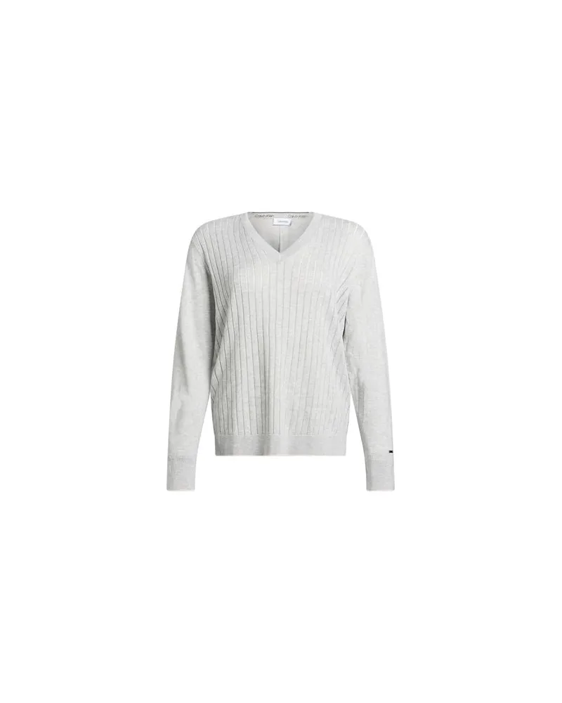 Calvin Klein STRICKWAREN - Pulloverauf YOOX.COM Hellgrau
