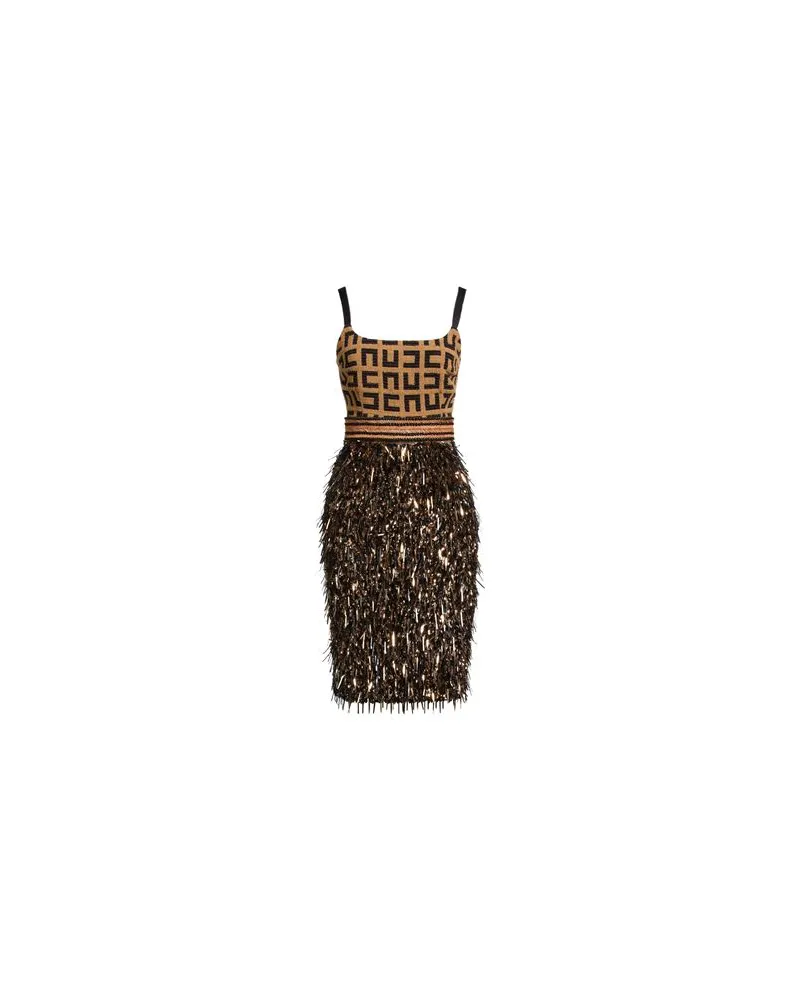 Elisabetta Franchi KLEIDER - Mini-Kleiderauf YOOX.COM Kamel