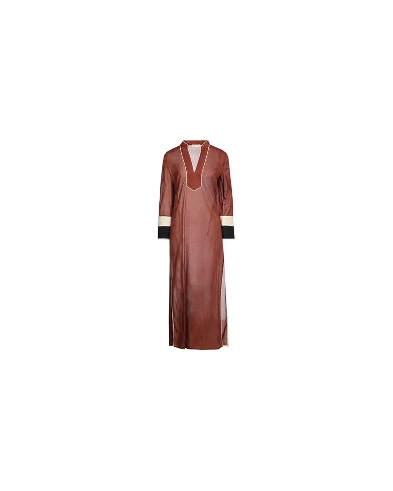 Tory Burch KLEIDER - Maxi-Kleiderauf YOOX.COM Braun
