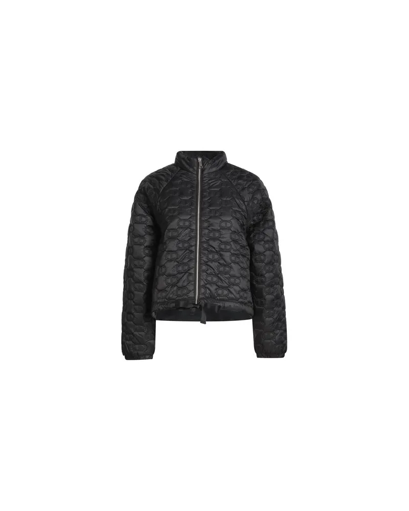 Twin-Set JACKEN & MÄNTEL - Pufferjacken & Daunenjackenauf YOOX.COM Schwarz