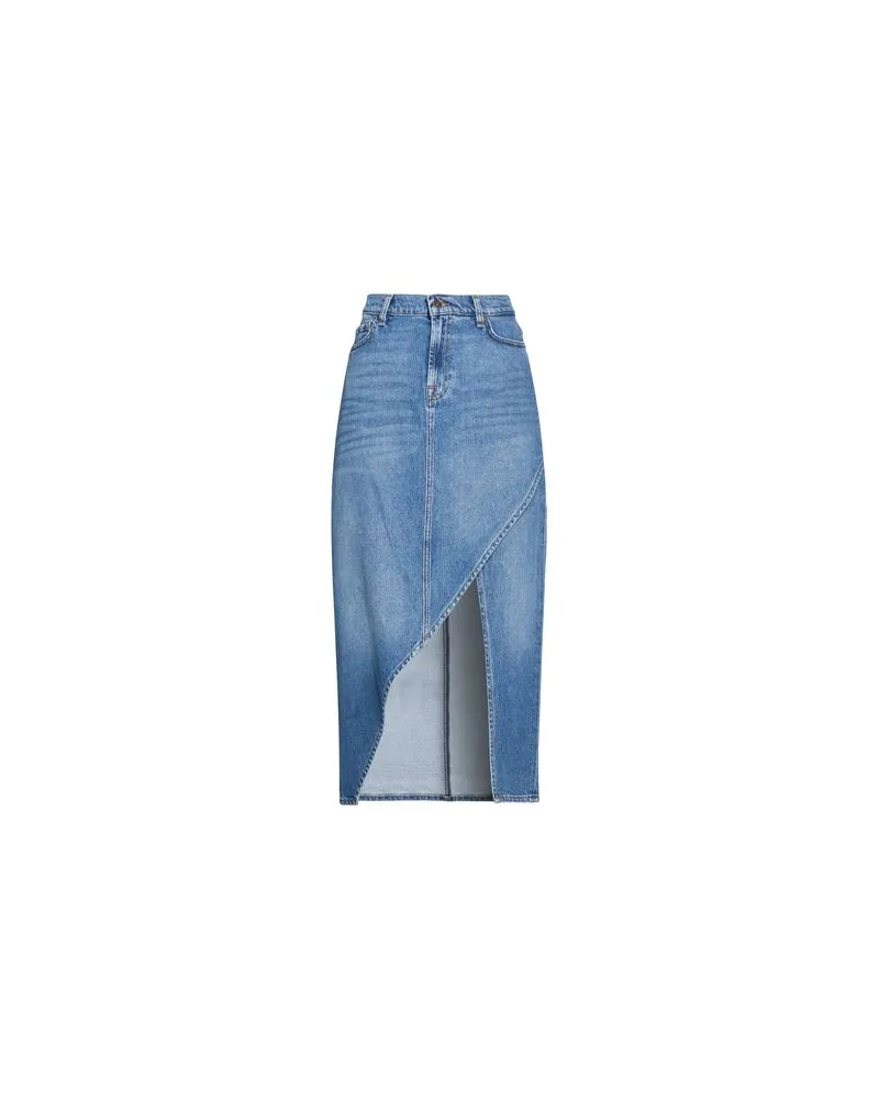7 for all mankind HOSEN & RÖCKE - Jeansröckeauf YOOX.COM Blau