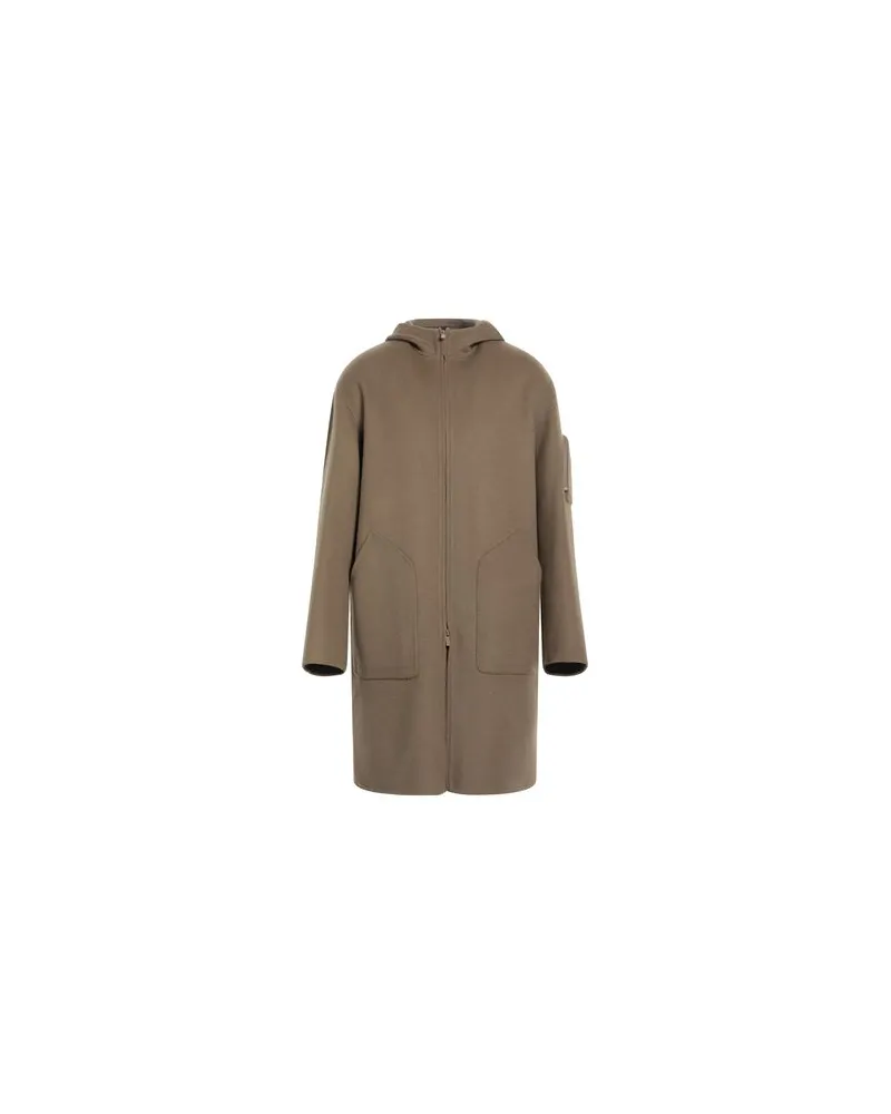 Hevò JACKEN & MÄNTEL - Mäntelauf YOOX.COM Khaki
