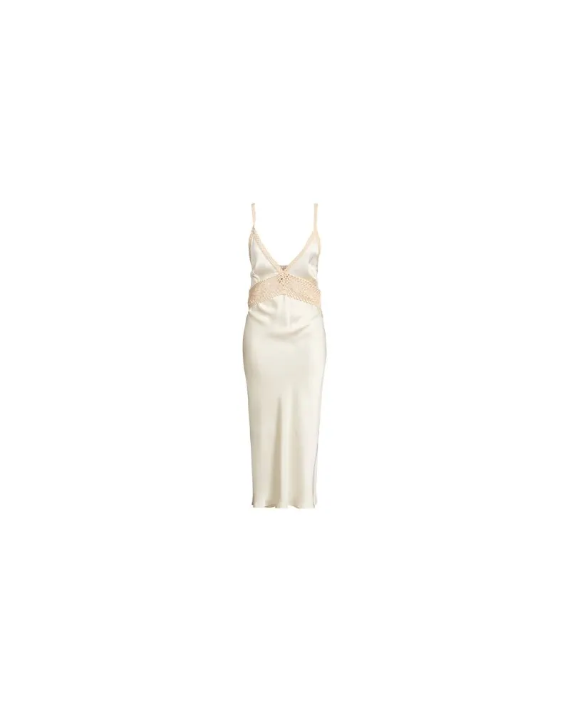 Semicouture KLEIDER - Maxi-Kleiderauf YOOX.COM Cremeweiß