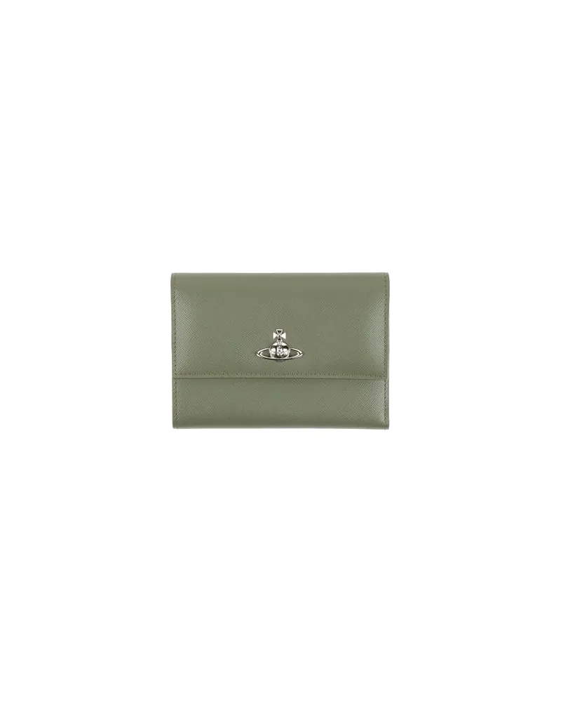 Vivienne Westwood Kleinlederwaren - Brieftaschenauf YOOX.COM Salbeigrün
