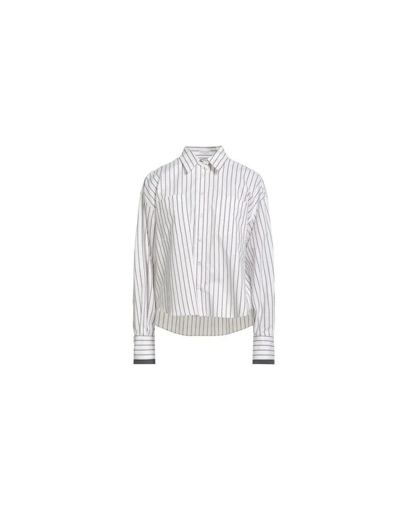 Brunello Cucinelli TOPS - Hemdenauf YOOX.COM Weiß