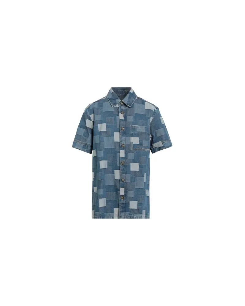 A.P.C. TOPS - Jeanshemdenauf YOOX.COM Blau