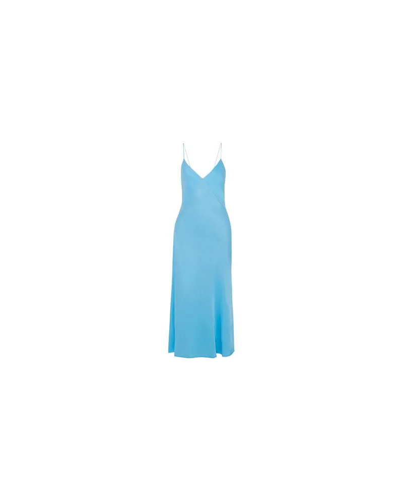 Victoria Beckham KLEIDER - Maxi-Kleiderauf YOOX.COM Azurblau