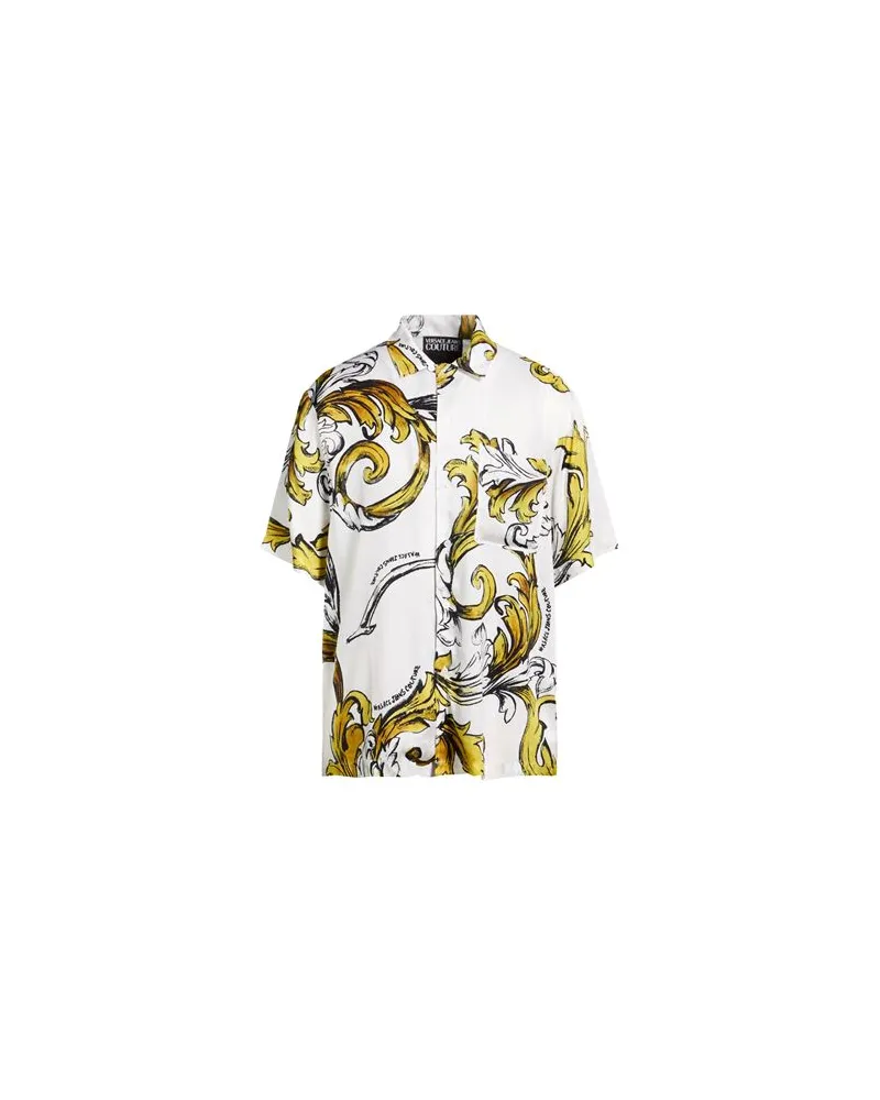 Versace Jeans TOPS - Hemdenauf YOOX.COM Weiß