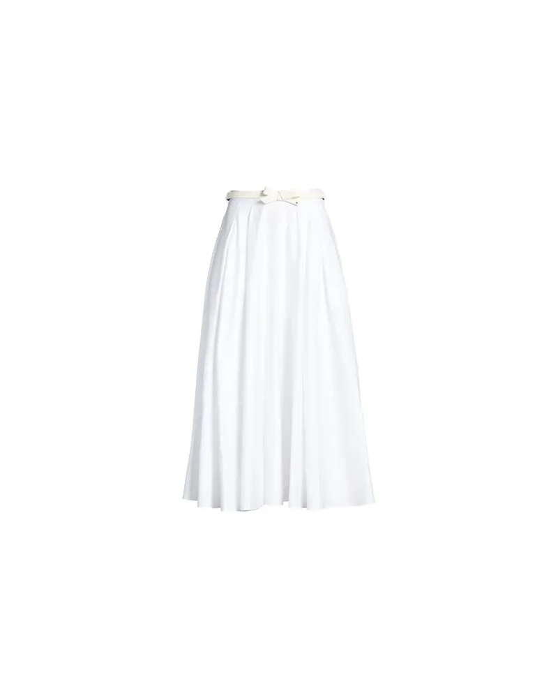 Elisabetta Franchi HOSEN & RÖCKE - Midi-Röckeauf YOOX.COM Weiß