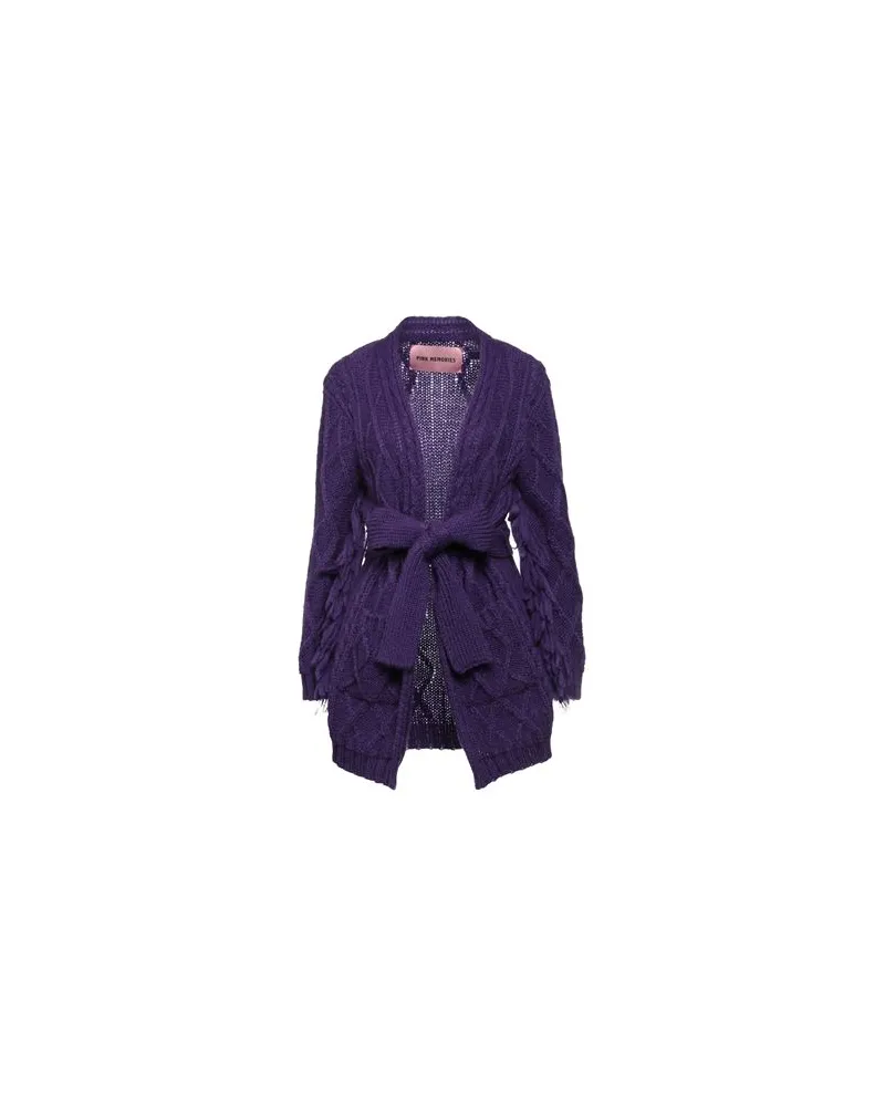 Pink Memories STRICKWAREN - Strickjackenauf YOOX.COM Pflaume