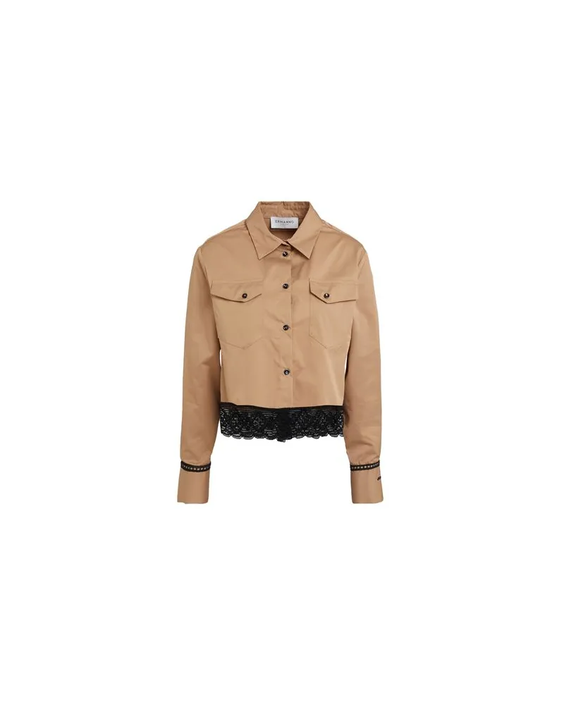 Ermanno Scervino TOPS - Hemdenauf YOOX.COM Kamel