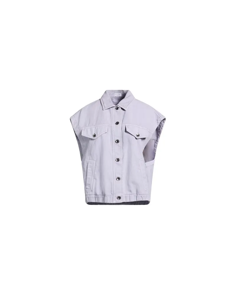 Brunello Cucinelli JACKEN & MÄNTEL - Jeansjacken/Mäntelauf YOOX.COM Lila