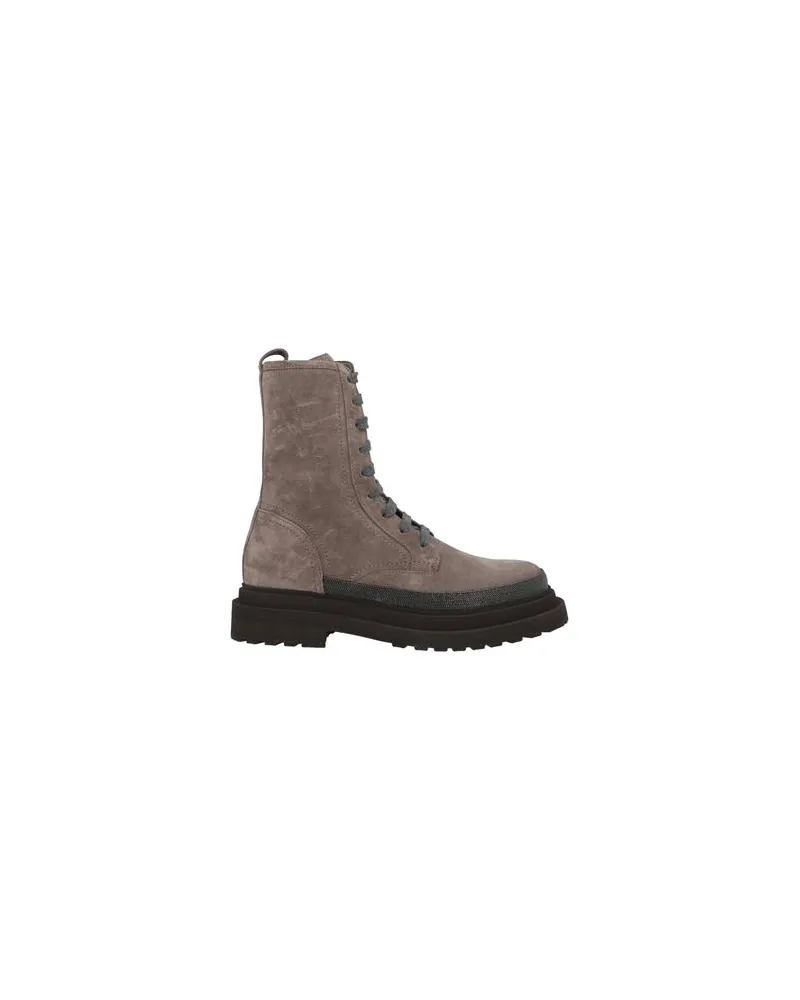 Brunello Cucinelli SCHUHE - Stiefelettenauf YOOX.COM Maulwurfsgrau