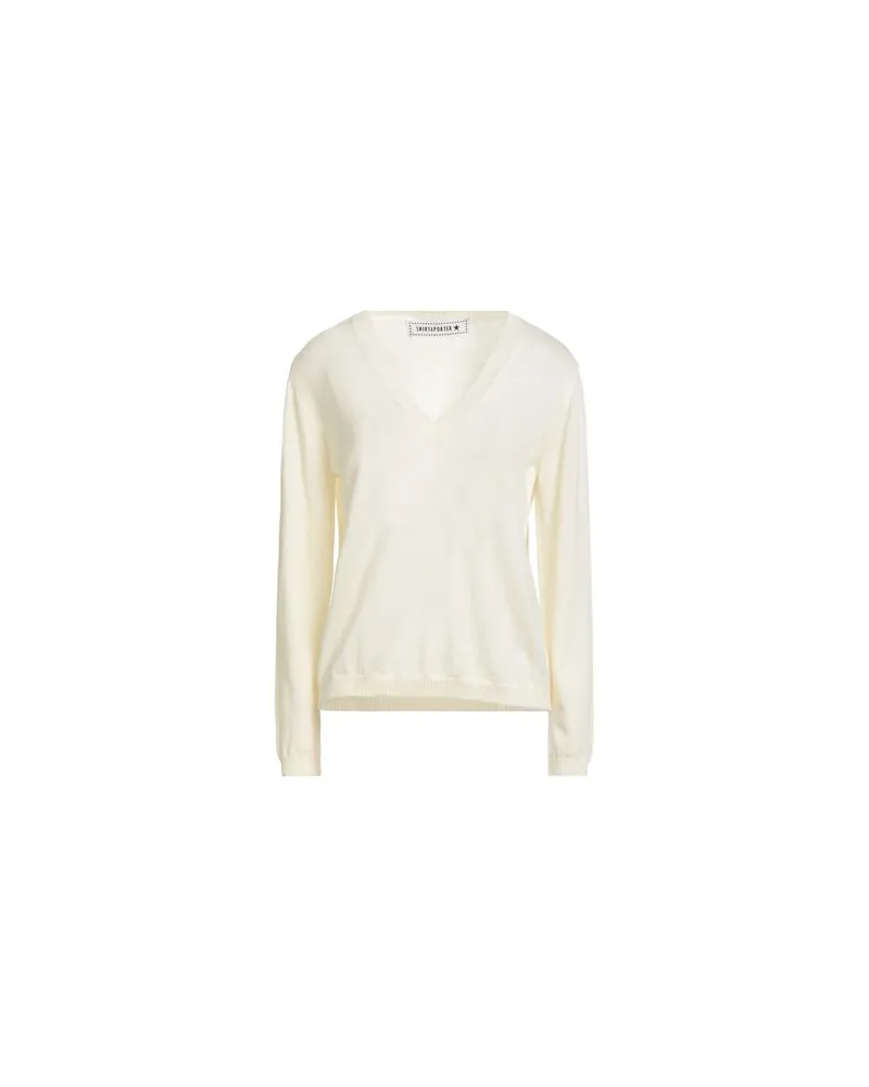 SHIRTAPORTER STRICKWAREN - Pulloverauf YOOX.COM Cremeweiß