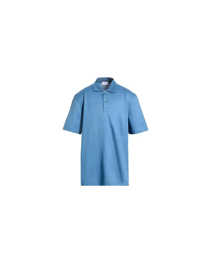 Ferragamo TOPS - Poloshirtsauf YOOX.COM Taubenblau