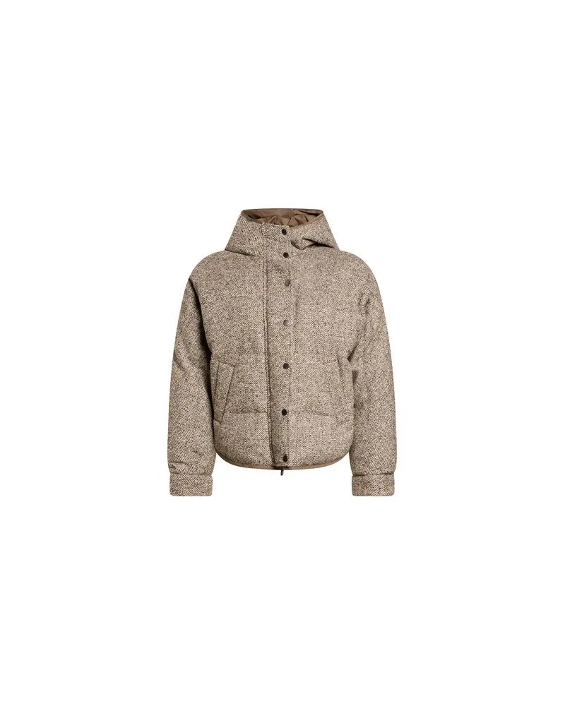 Brunello Cucinelli JACKEN & MÄNTEL - Pufferjacken & Daunenjackenauf YOOX.COM Elfenbein