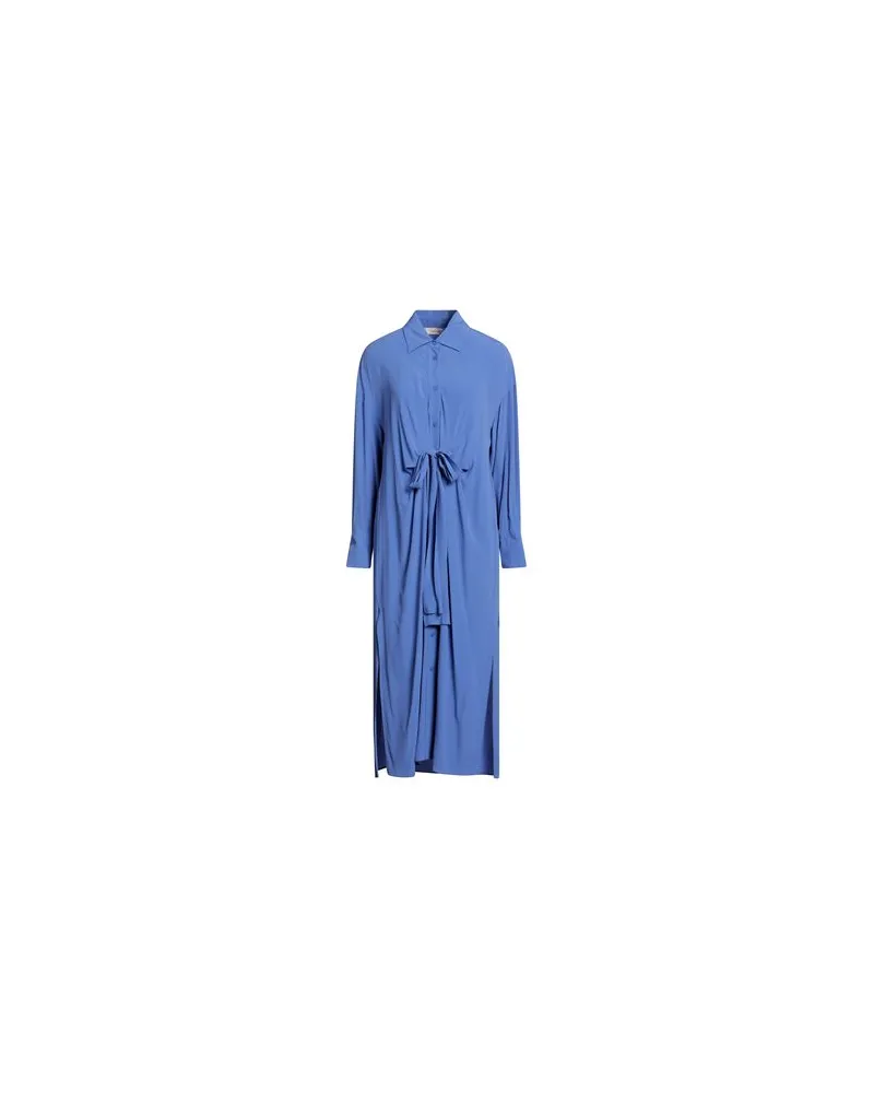 Jucca KLEIDER - Midi-Kleiderauf YOOX.COM Azurblau