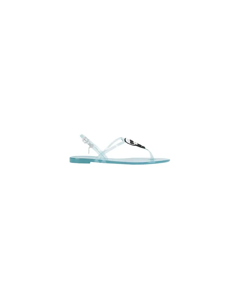 Karl Lagerfeld JELLY KARL IKONIC SLING   - SCHUHE - Zehentrennerauf YOOX.COM Himmelblau