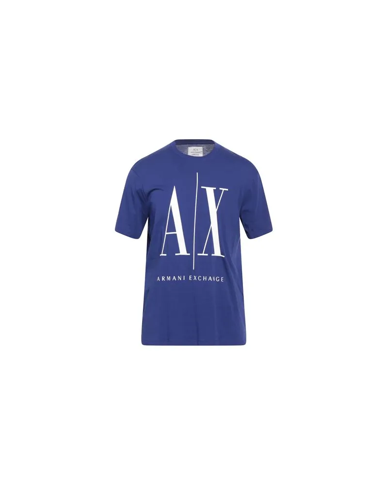 Armani Exchange TOPS - T-shirtsauf YOOX.COM Marineblau