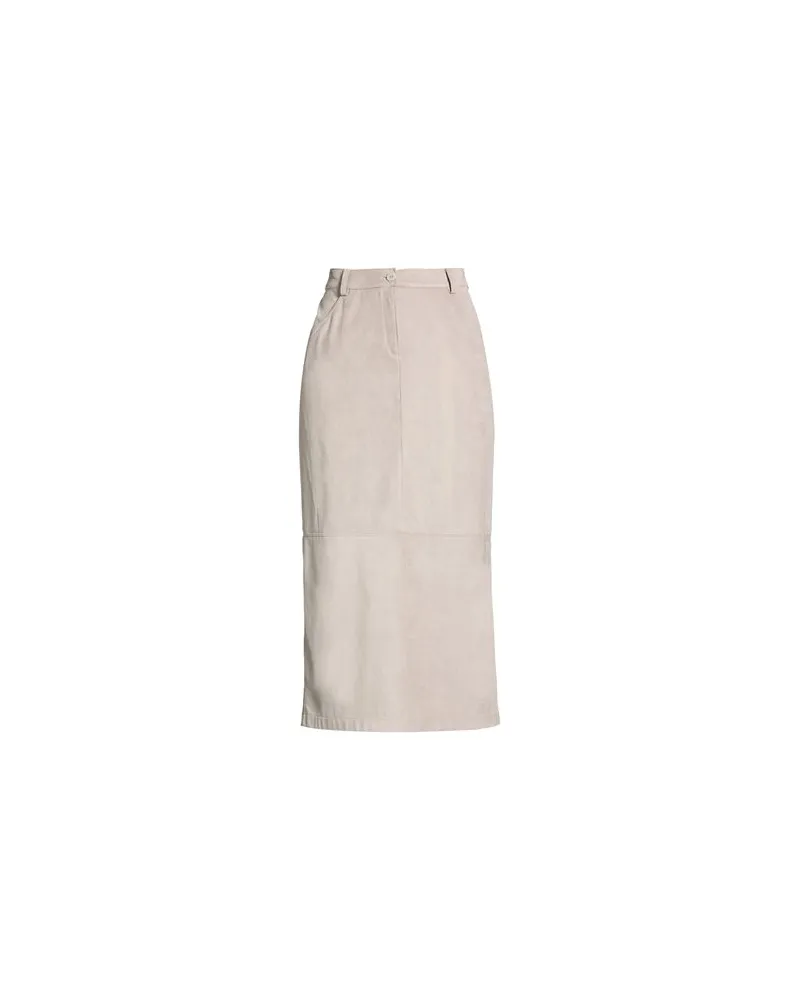 Purotatto HOSEN & RÖCKE - Midi-Röckeauf YOOX.COM Hellgrau