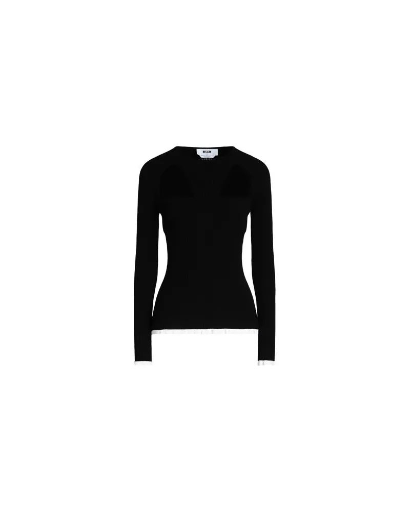 MSGM STRICKWAREN - Pulloverauf YOOX.COM Schwarz