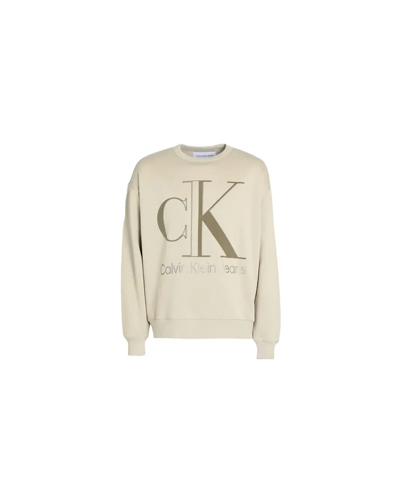Calvin Klein TOPS - Sweatshirtsauf YOOX.COM Salbeigrün