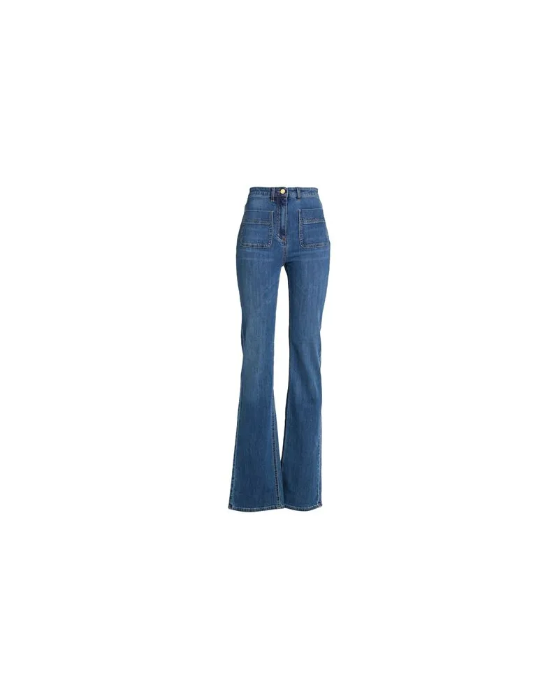 Elisabetta Franchi HOSEN & RÖCKE - Jeanshosenauf YOOX.COM Blau